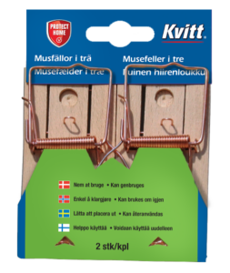 Kvitt Puinen hiirenloukku